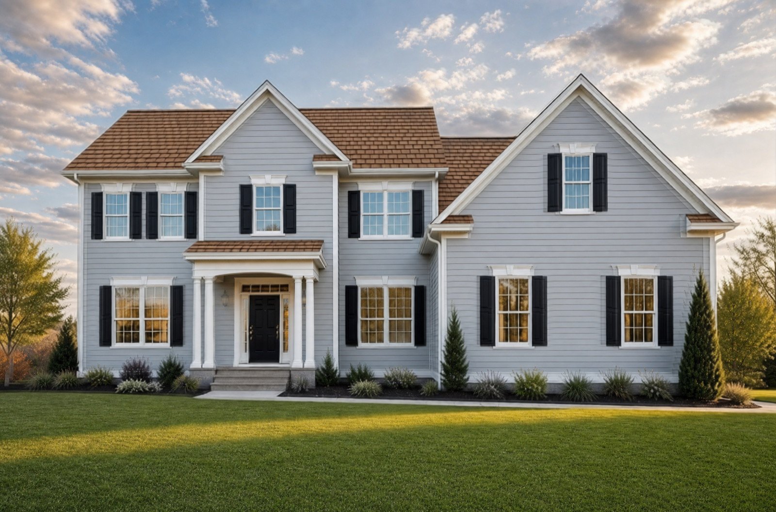 Same house with the Weathered wood shingle preview